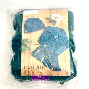 Annie's Hook & Needle Kit Club " Textured Stitch Set" Crochet Pattern/Yarn - New